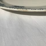 Flat dish grey blue HBCM Guadeloupe