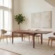 Table scandinave à rallonge vintage teck des années 60