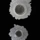 Set of 2 "Revontulet" / "Northern Lights" glass bowls by Tauno Wirkkala for Humppila / Finland / Mid Century Modern Design / 1960s