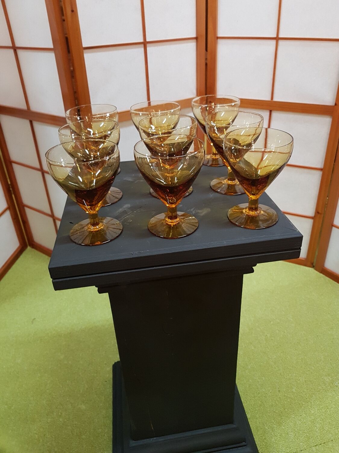Set of art deco glasses