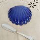 Beurrier coquille Saint Jacques en inox , années 50 , vintage