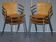 Six vintage stackable armchairs by Fritz Hansen, Vico Magistretti, in bent wood.
