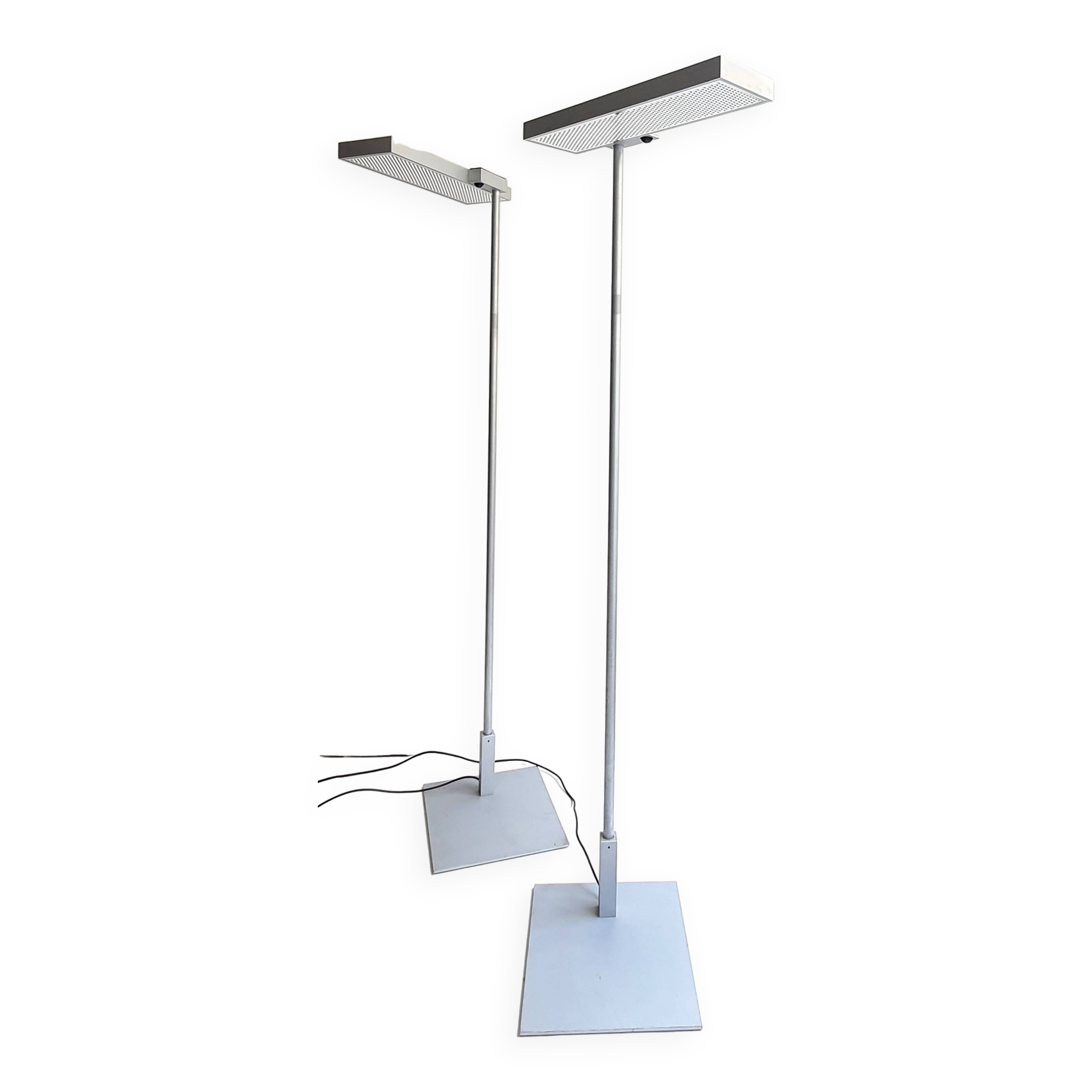 Pair of Regent vintage motion sensor floor lamps from the 90s
