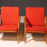 Pair of mid-century armchairs by Jaroslav Šmídek for TON, 1970s