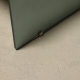 Italian modern etched glass coffee table 1980s