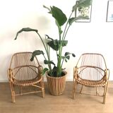Rattan armchair