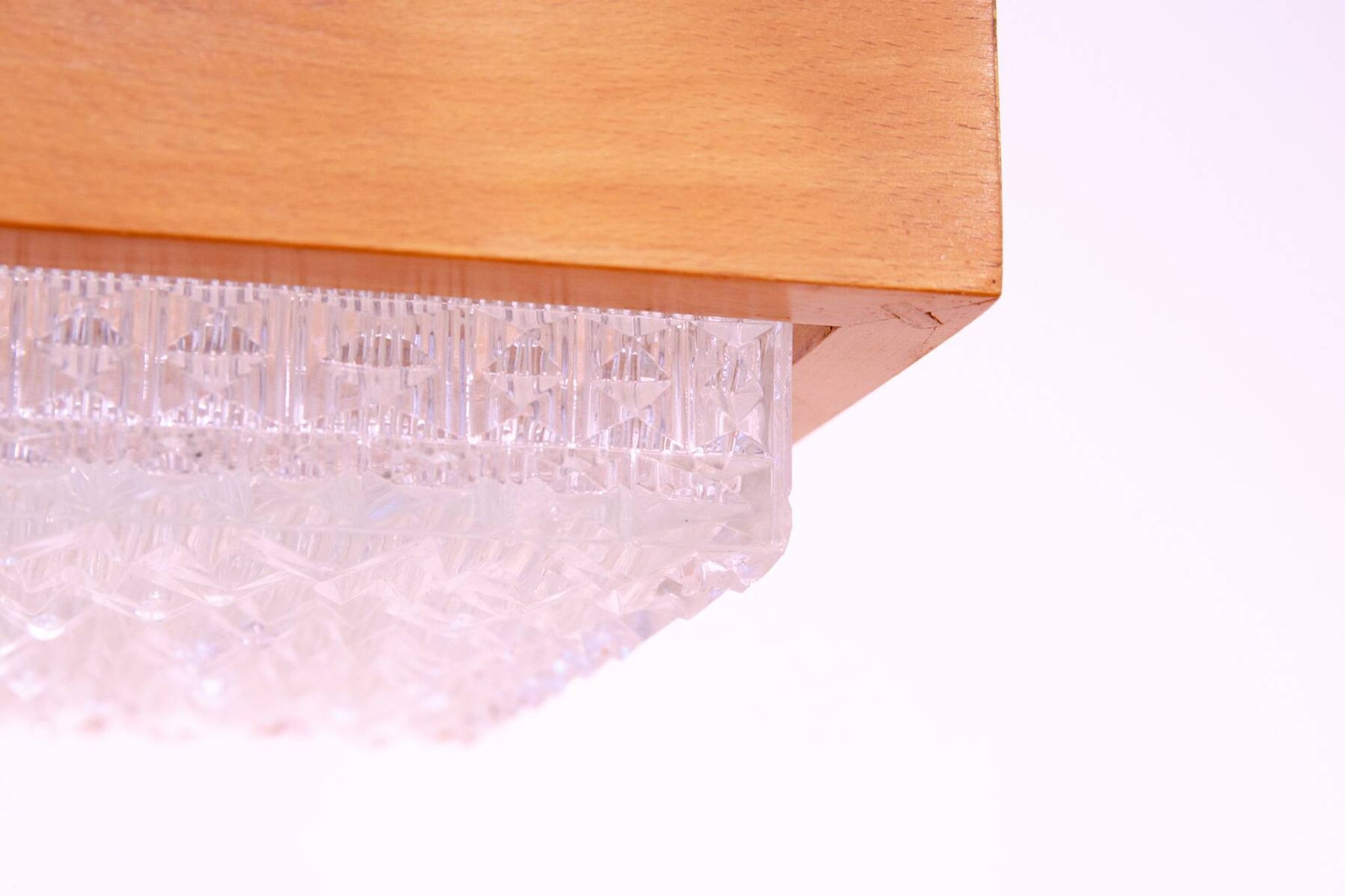 Eastern Bloc Brutalist Pendant Lamp, 1970s, Czechoslovakia
