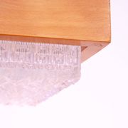Eastern Bloc Brutalist Pendant Lamp, 1970s, Czechoslovakia