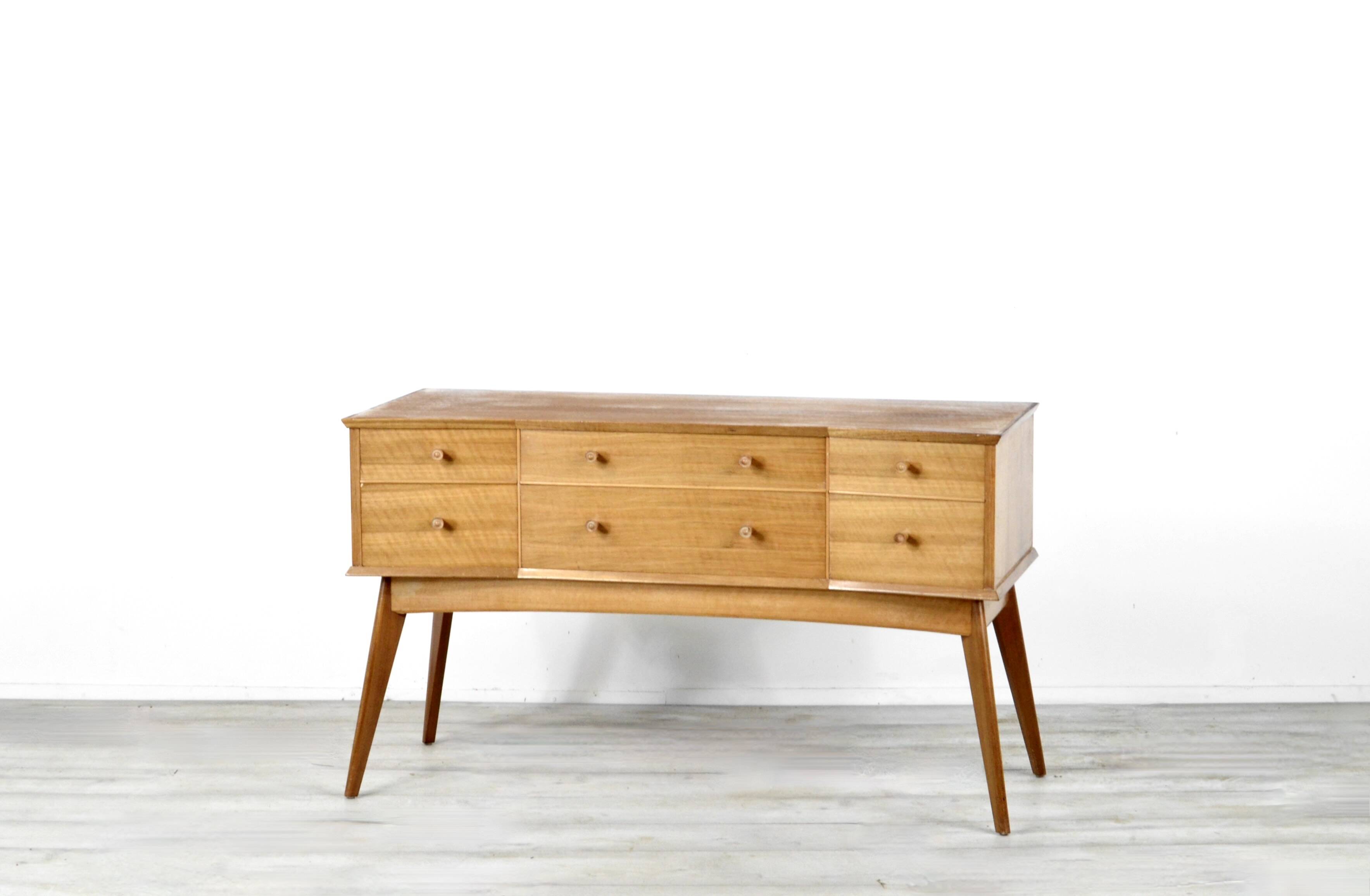 Walnut sideboard by alfred cox of great britain