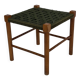 Vintage Stool Danish Papercord Rope Stool Mid Century