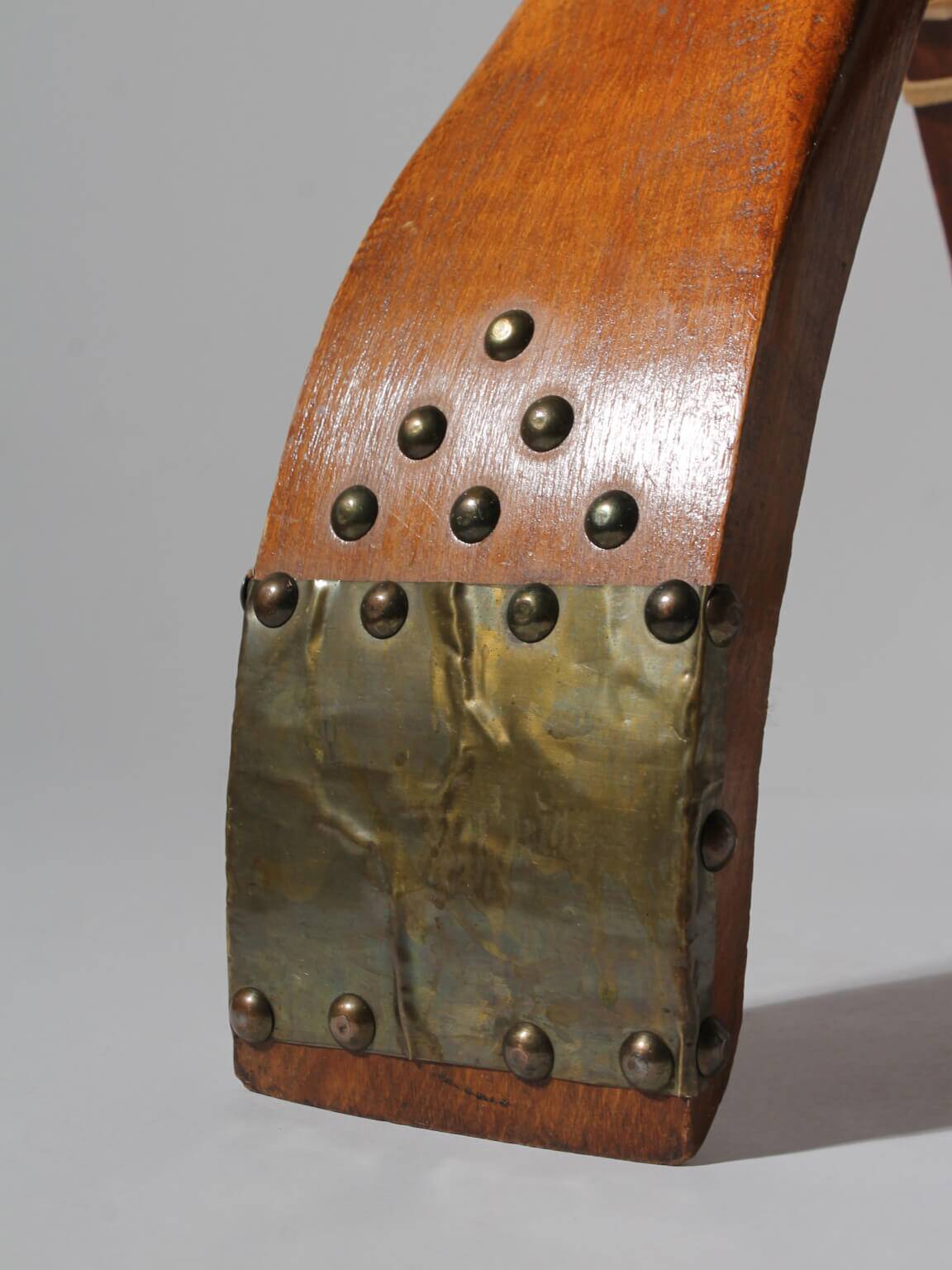 Brutalist Ottoman Camel Saddle Stool