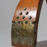 Brutalist Ottoman Camel Saddle Stool