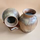 Denbac - Two vases - France - 1920-1949 - Art Deco style ceramics