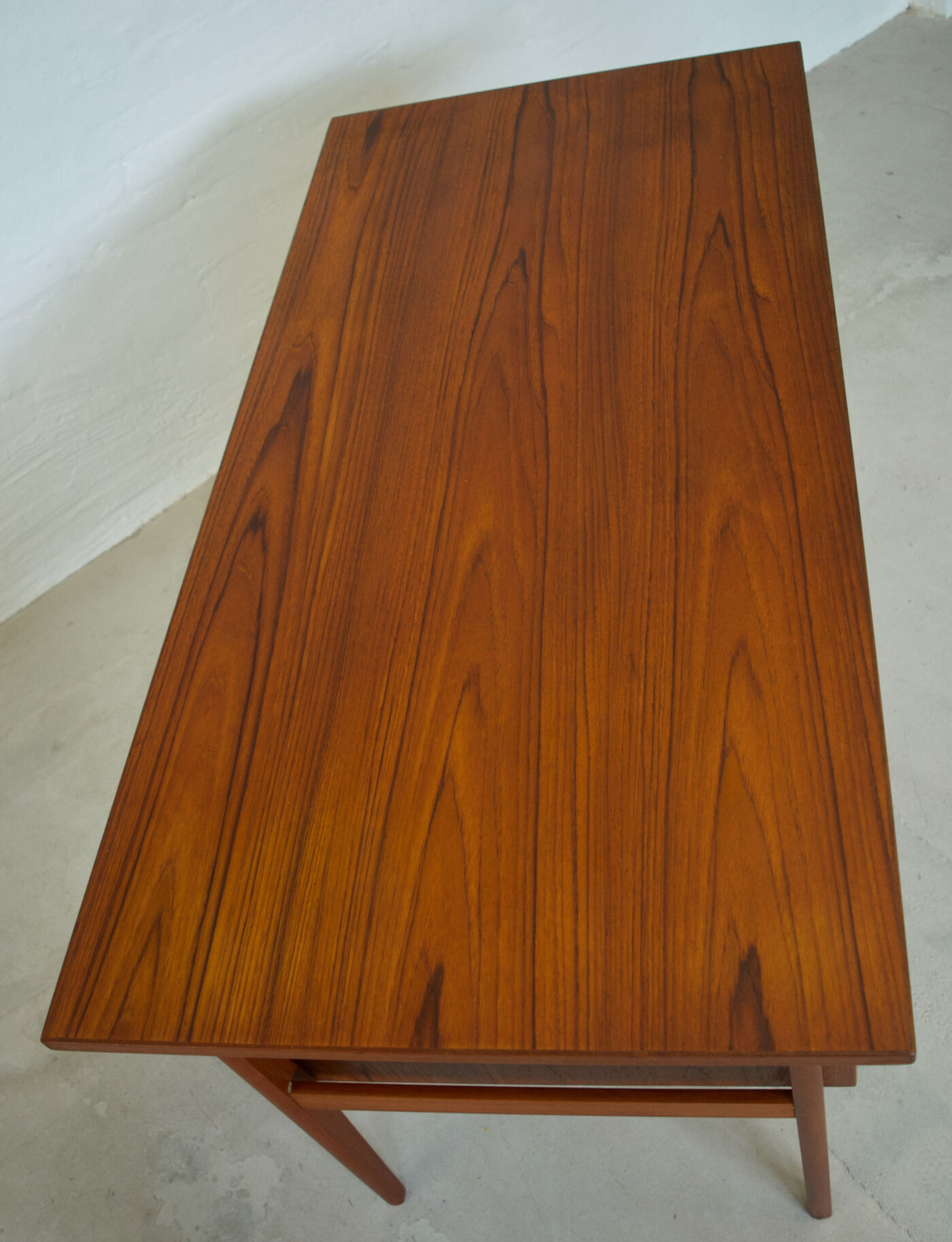 Teak 'Floating' Desk By Gunner Nielsen For Tibergaard, Denmark.
