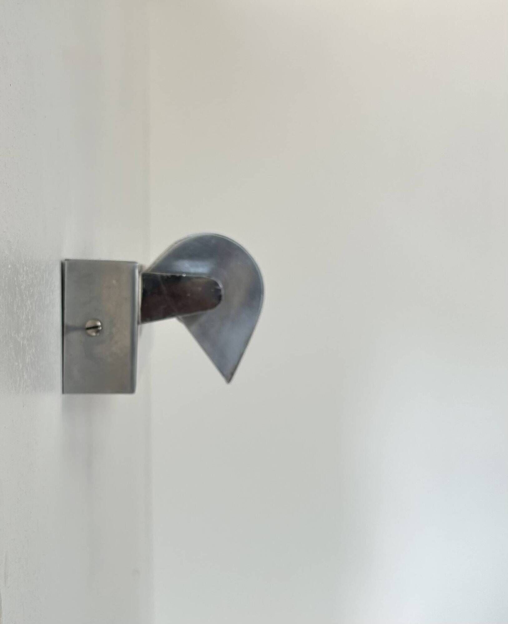Vintage adjustable wall lamp, chrome-plated metal, modernist, France, 1940