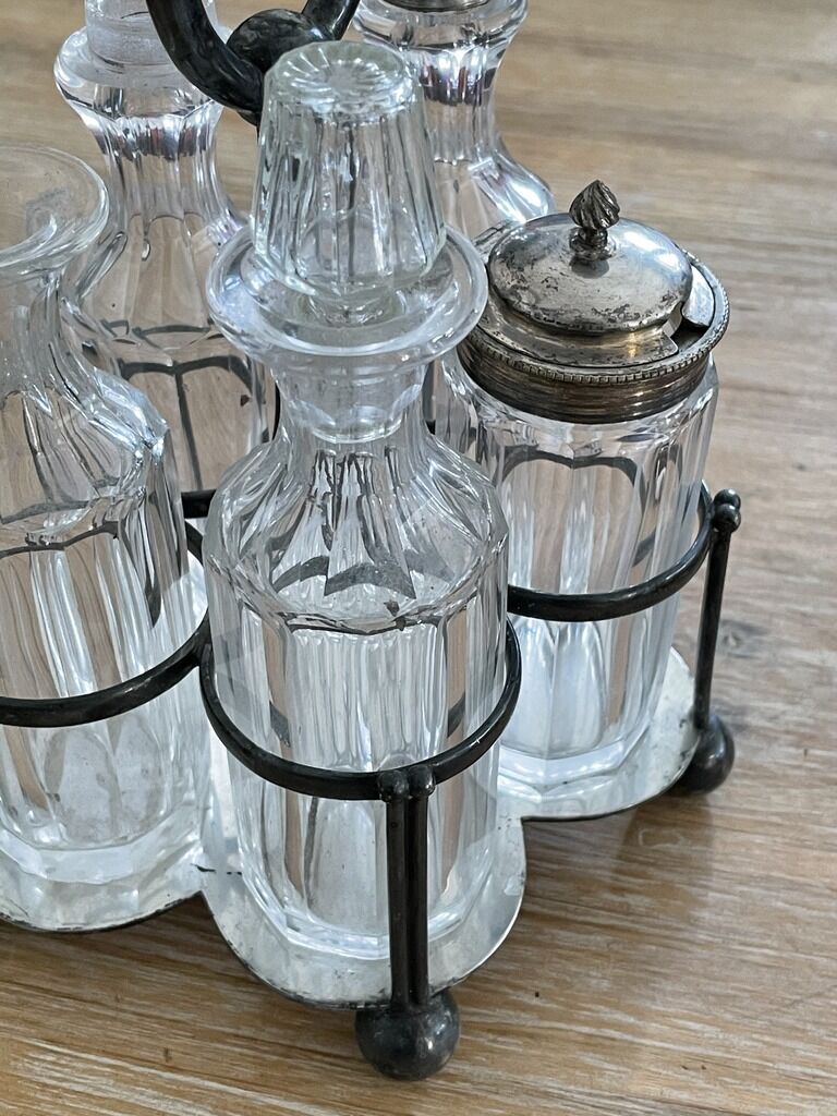 Vintage English condiment service