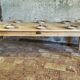 French solid oak farmhouse table 239x89 Raw patinated