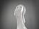 Art Deco Style Ceramic Woman Bust
