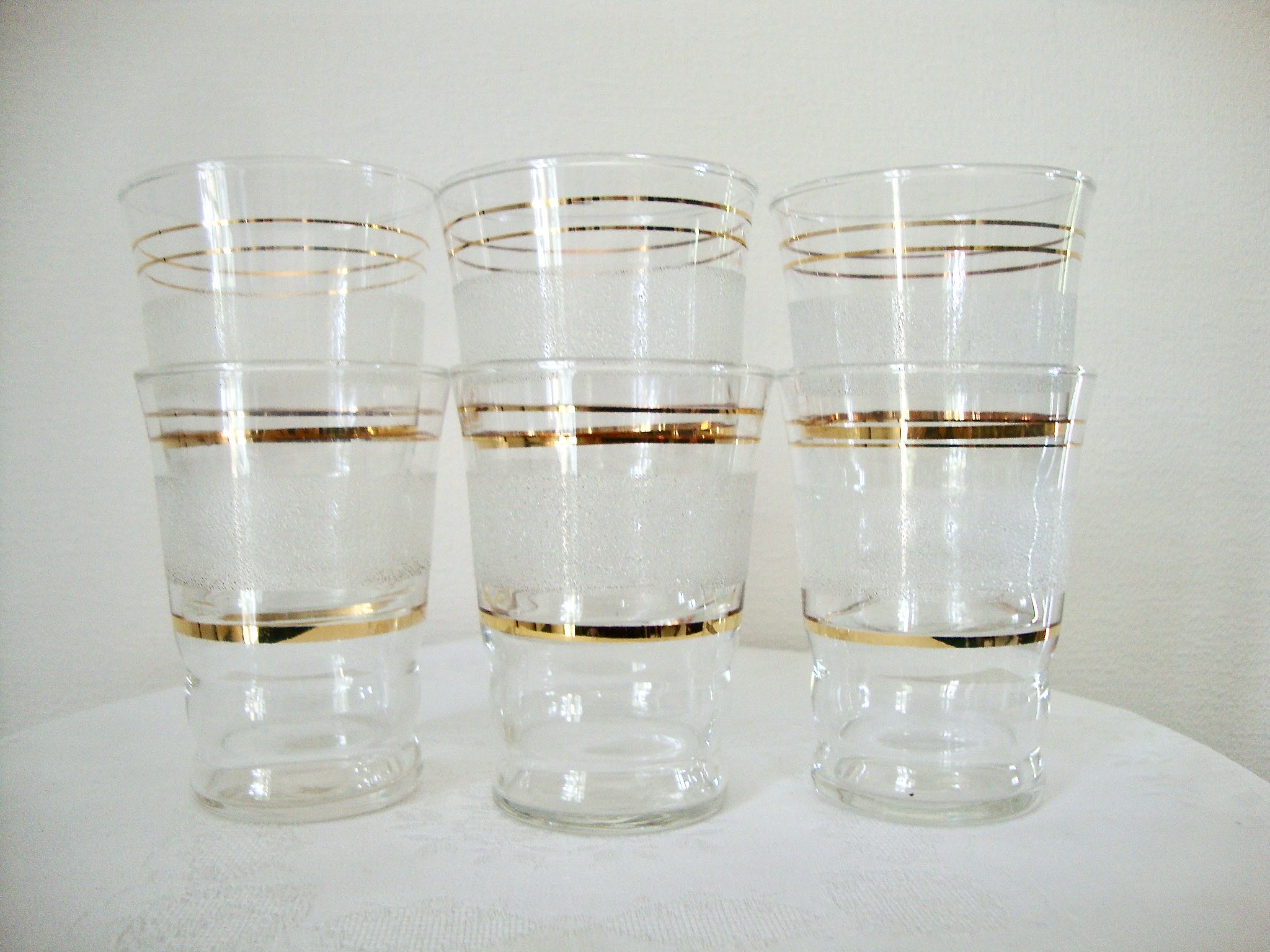 6 granite cup glasses