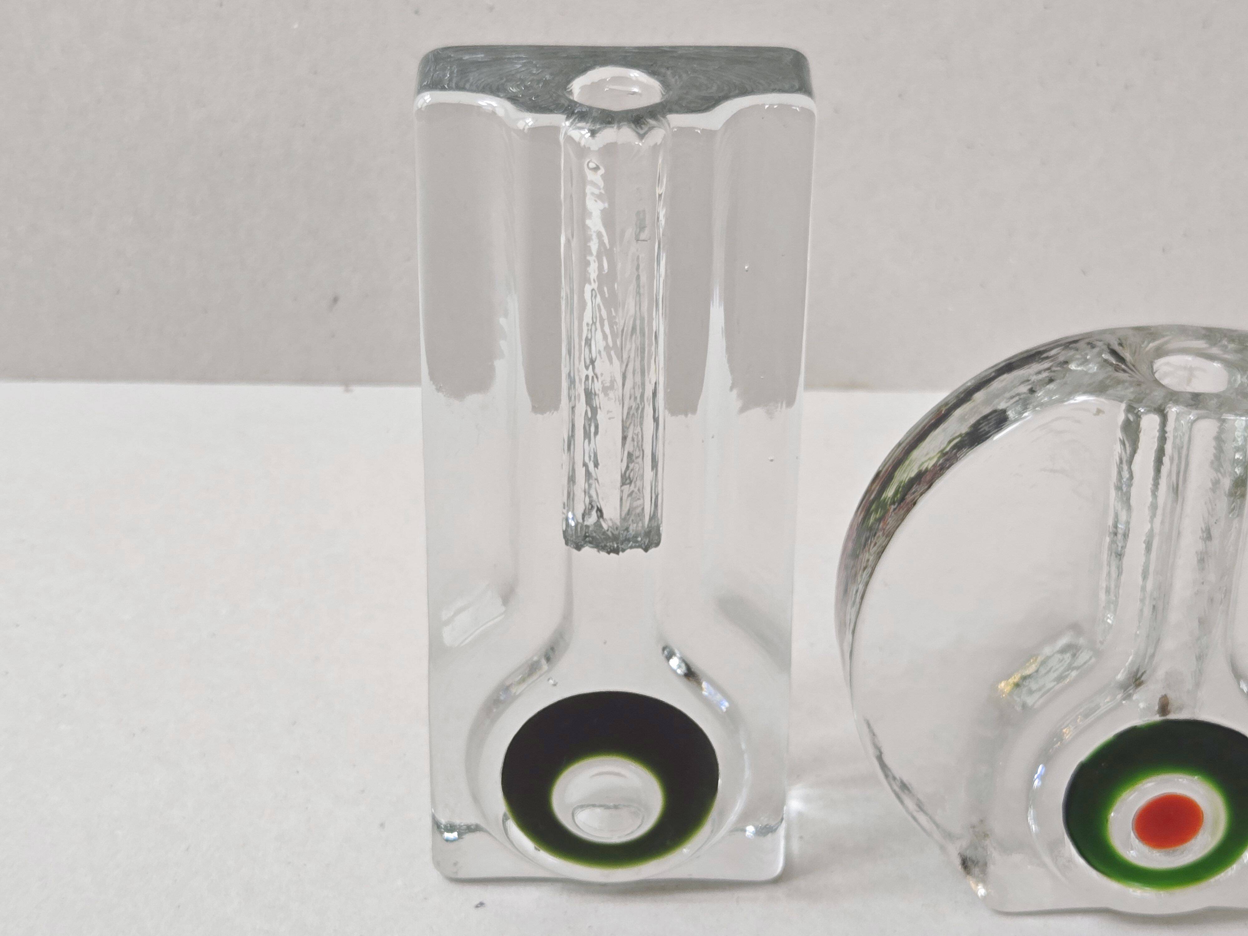 Set of 2 vintage vases by Walther 1970