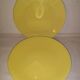 Lot 4 porcelain plates of People, Line Triumph, pale yellow