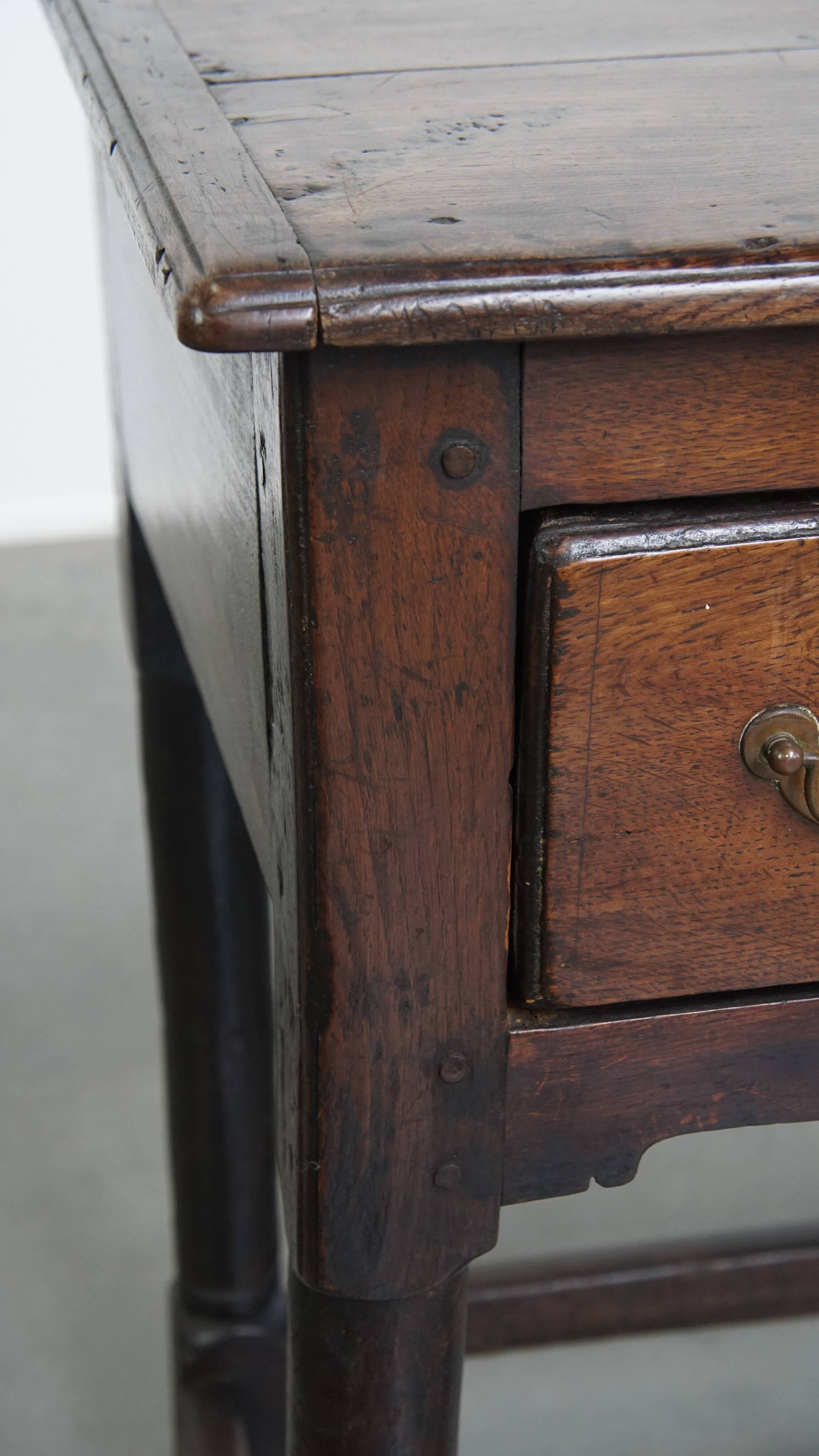 Antique English Oak Sideboard / Side Table from the Late 18th Century