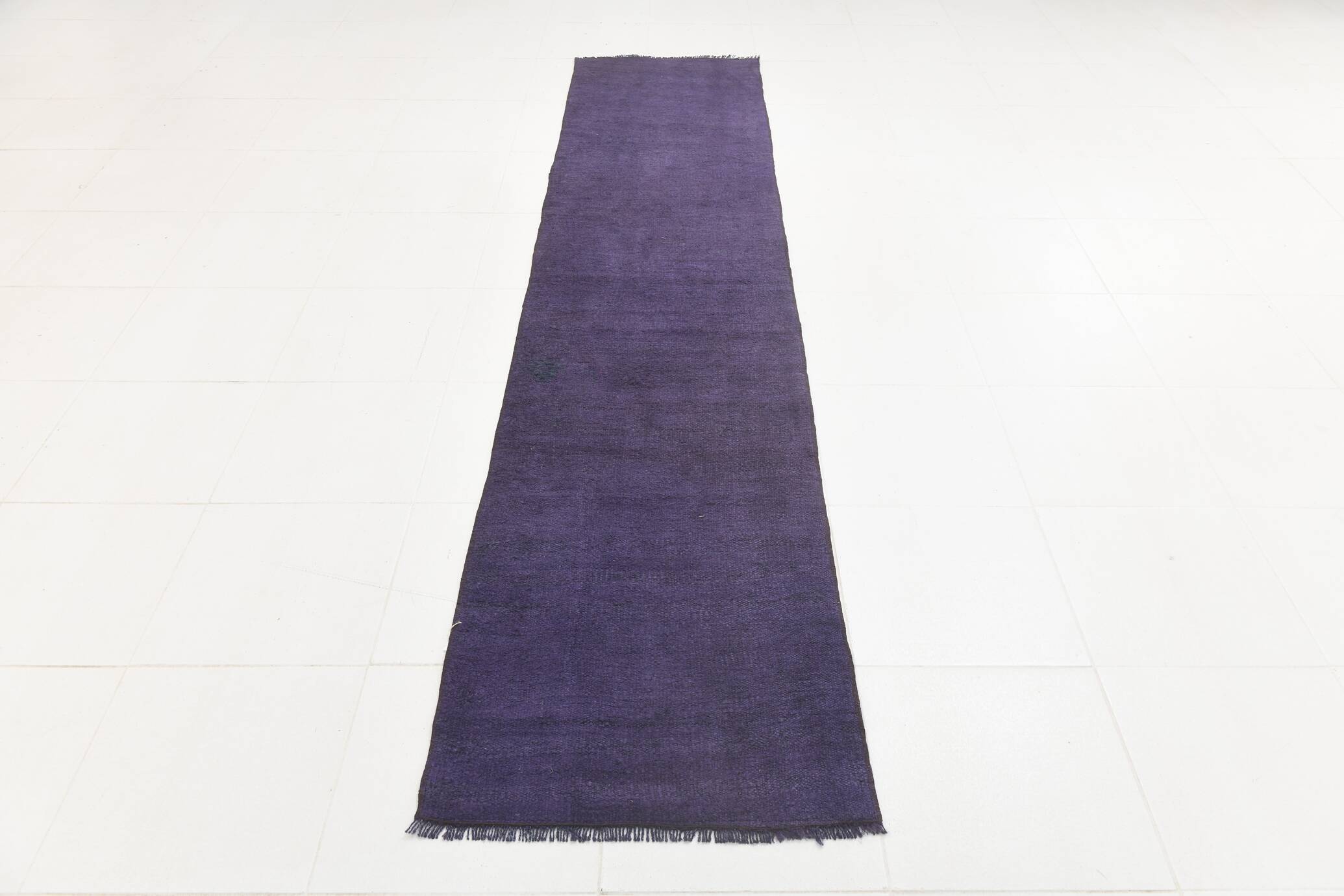 2x10 Purple Contemporary Vintage Runner Rug, 67x311Cm