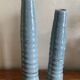 Duo de vases acier et grès