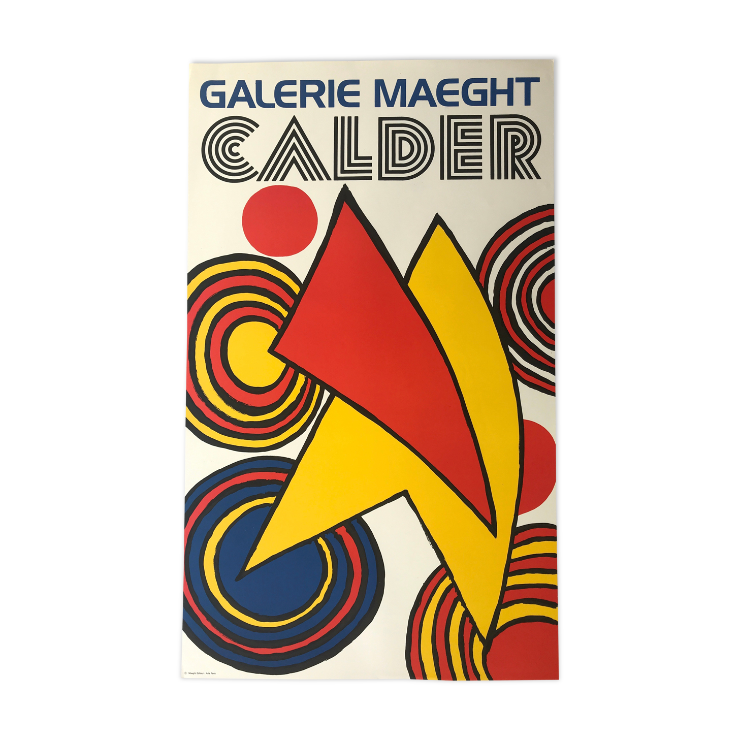 Original lithograph poster by Alexander CALDER, Galerie Maeght, 1973
