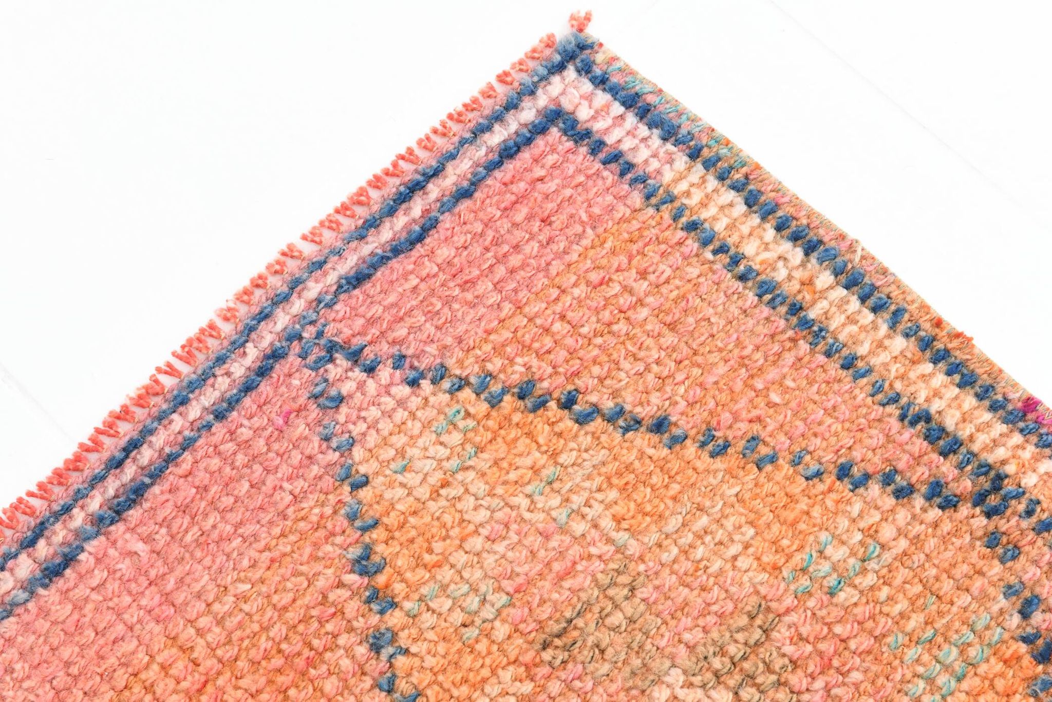 Tapis De Cuisine 2x12 Orange Tapis De Coureur Vintage Herki, 73x369Cm