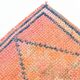 2x12 Rug For Kitchen Orange Herki Vintage Runner Rug, 73x369Cm