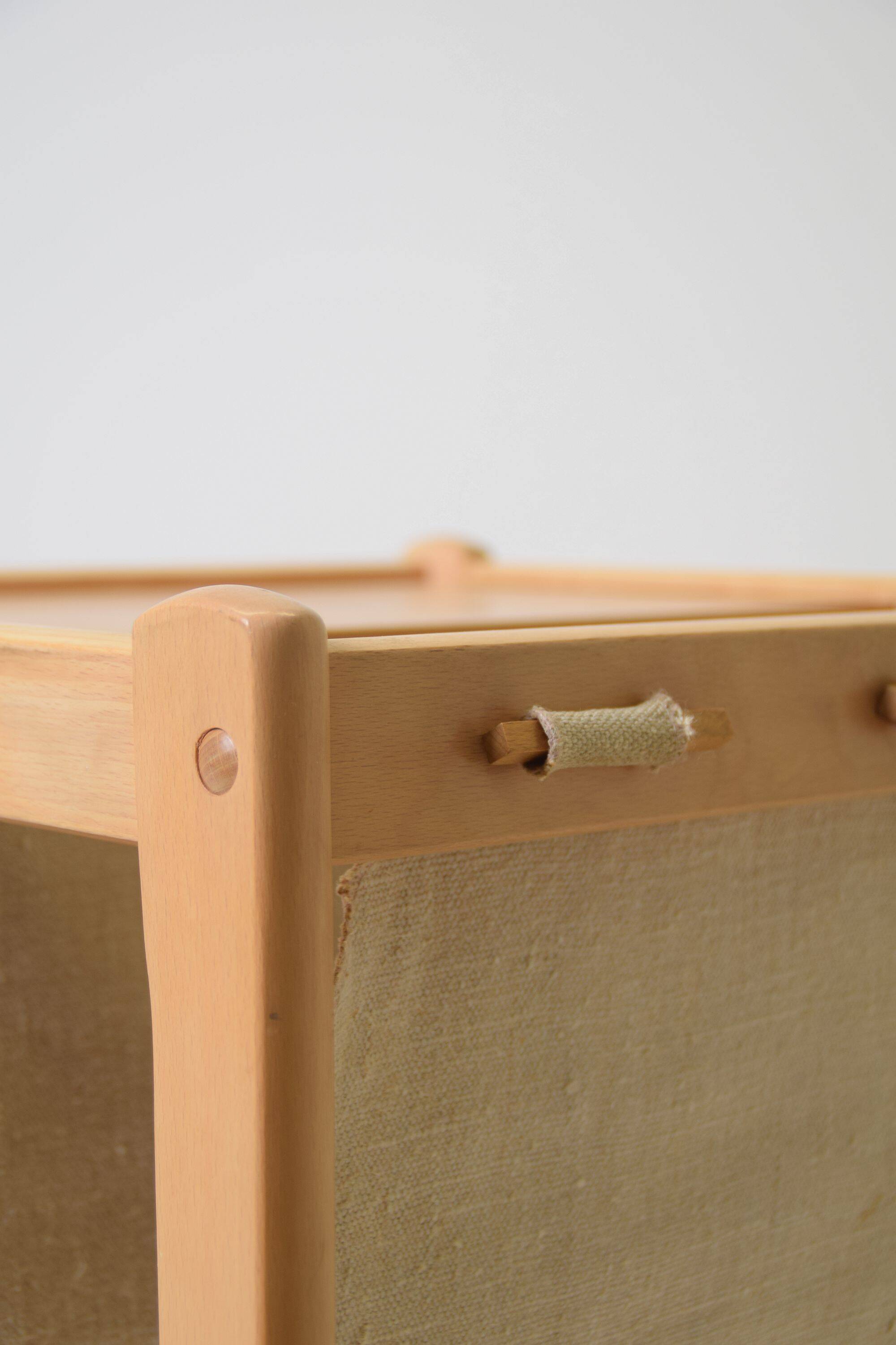 Danish side table with magazine holder by S.P. Jensen for BRDR Furbo