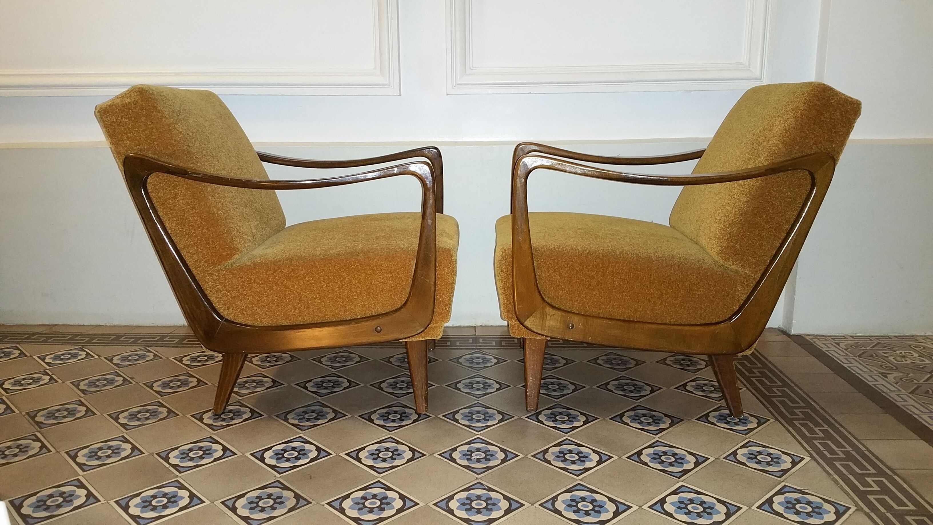 Vintage Scandinavian years 50-60 Boomerang Chair Danish design