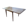 Wooden game table 1950 1960, fold-out tray (80x80x75)