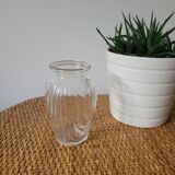 Small draped bulb vase