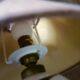 Lampe de chevet 60', grès et céramique