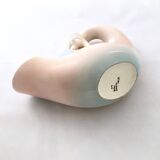 Light Pink Lacquered Terracotta Centerpiece Model Nr 610 by Vibi, Turin, Italy