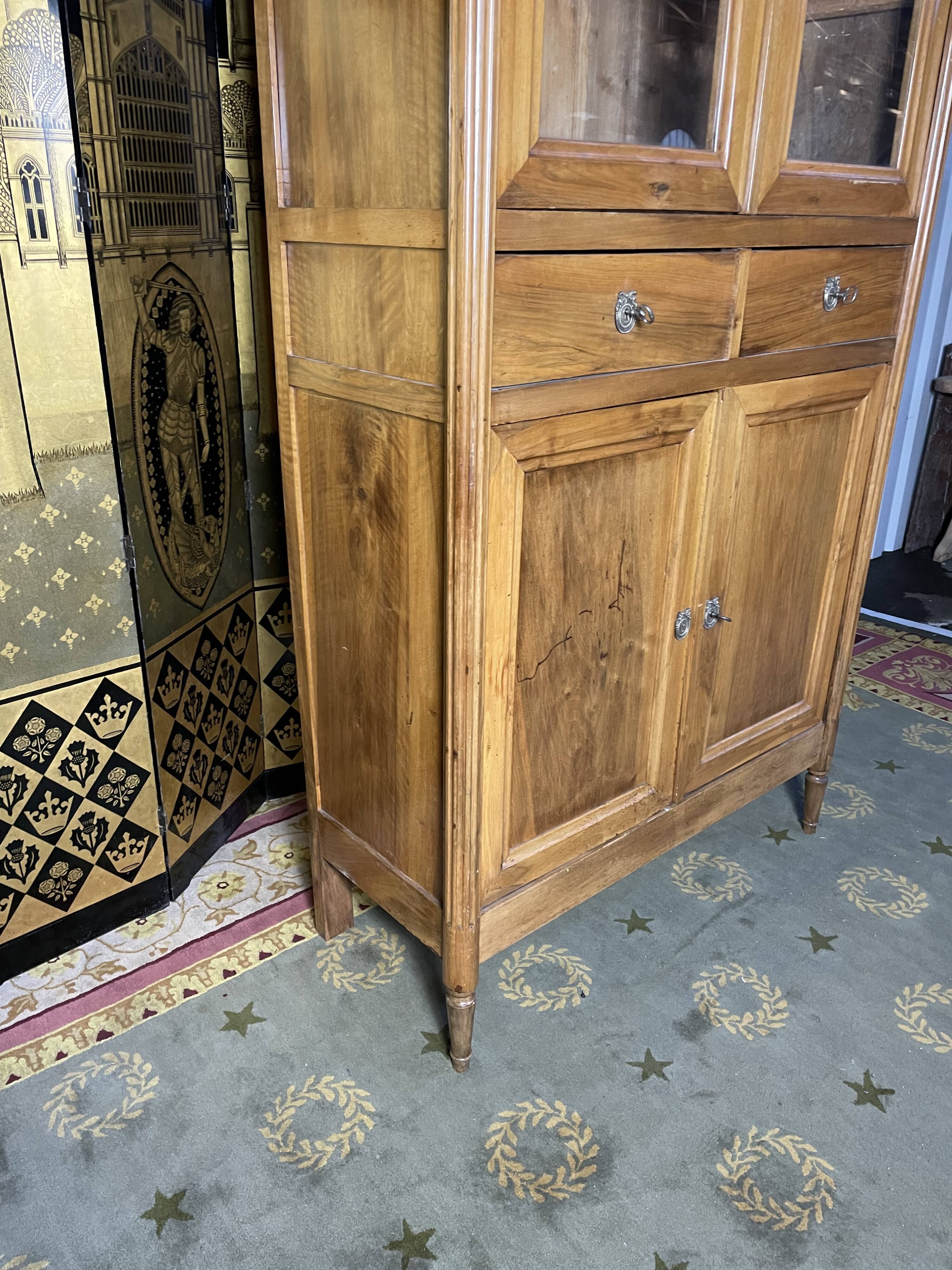 Louis XVI period buffet in restored blond walnut 18th