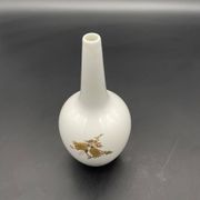 Vintage Rosenthal studio-line vase in white porcelain with flora decoration.