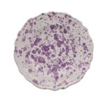 Assiette points violet 25cm
