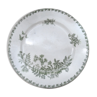 Plate faience st amand