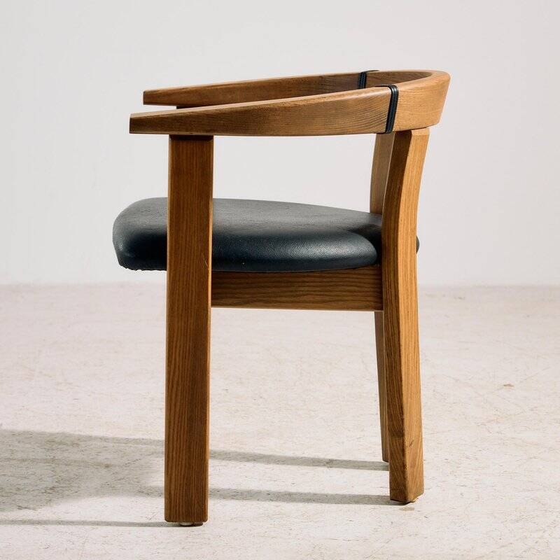 Vintage Oak Armchair by Lars Gangsø, 1970s