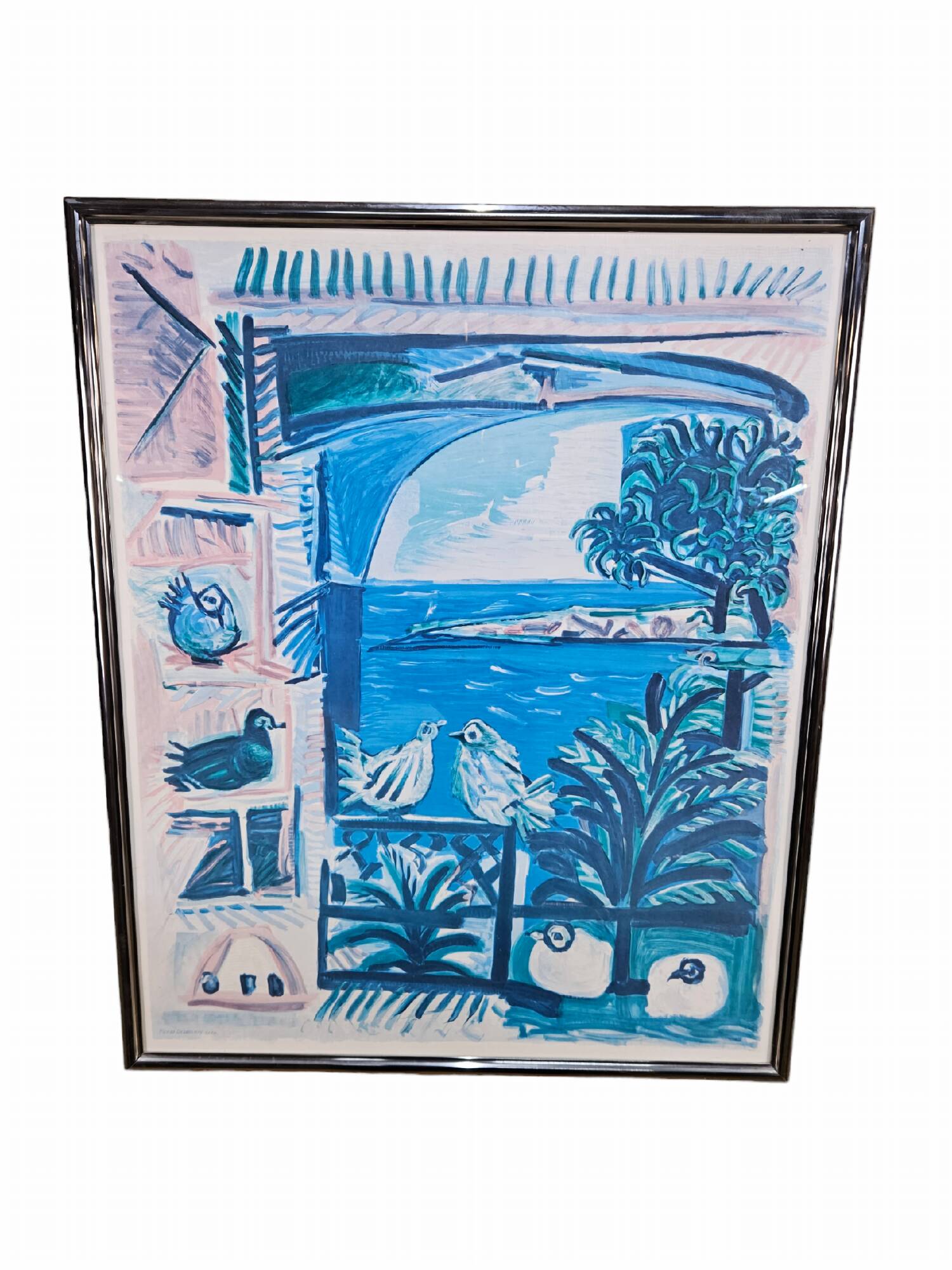 Henri Deschamps Lita. / Colored lithograph / Côte d'Azur