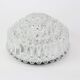 Round textured glass ceiling light by Limburg, Germany, 1970s.