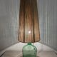 Vintage demijohn lamp in glass and XXL jute rope