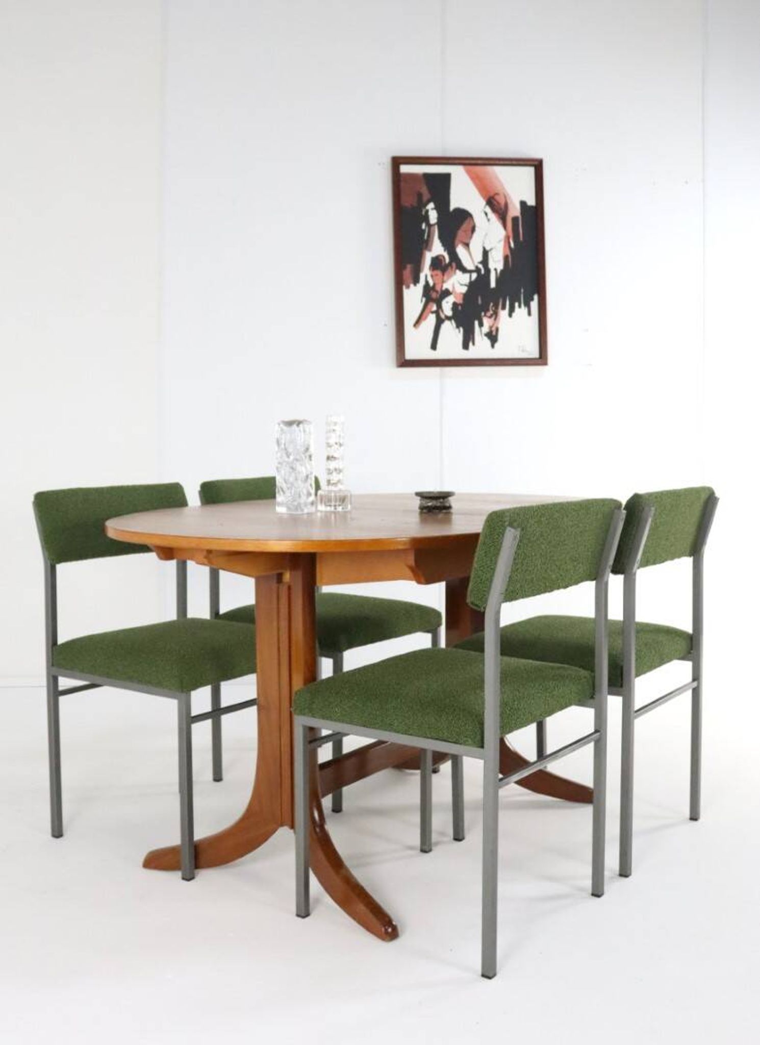 Set van 4 vintage stoelen 'Traunraut'