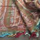 19th-century Alsatian Indian print in woven wool
