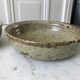 Pair of hollow stoneware plates artisanal pottery 60s-70s