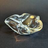 Val Saint Lambert Blown Crystal Ashtray / Pocket Tray (Vintage)