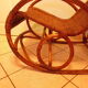 Rocking chair from the 70s in rattan and wicker